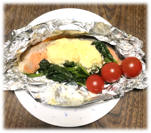 R3年4月のおすすめレシピ「鮭のマヨチーズ焼き」