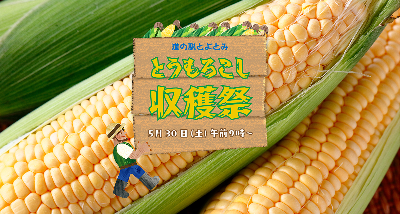 道の駅とよとみ とうもろこし収穫祭